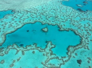 Heart-shaped reef, Queensland